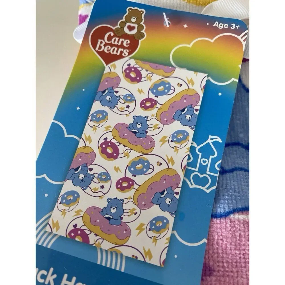 2 Pack Care Bears Grumpy Bear And‎ Donuts Bath Hand Towels 16 X 28” NEW